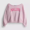 The Primark Scene | Sweatshirt med slagord og bare skuldre