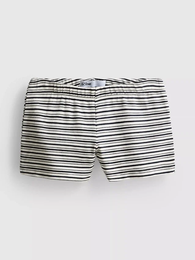 The Primark Scene | Tettsittende stripete shorts med høyt bomullsinnhold