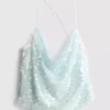 The Primark Scene | Top med stropper, paljetter og cowl-hals