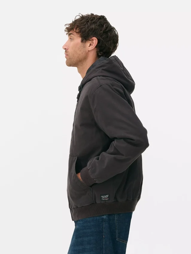 The Stronghold-jakken med hette i kanvas
