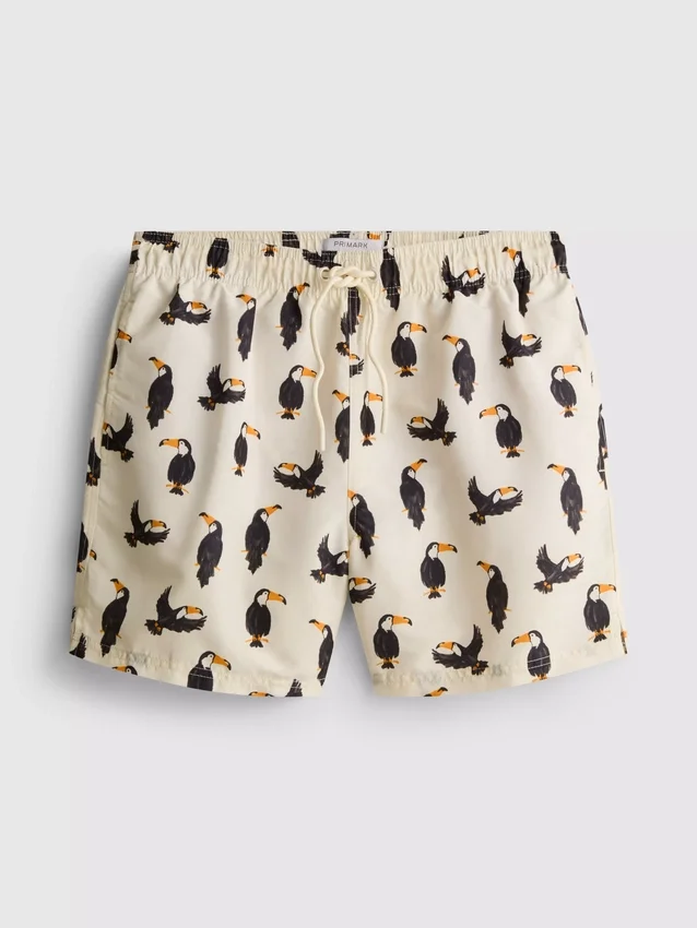 Toucan-shorts med snøring i livet