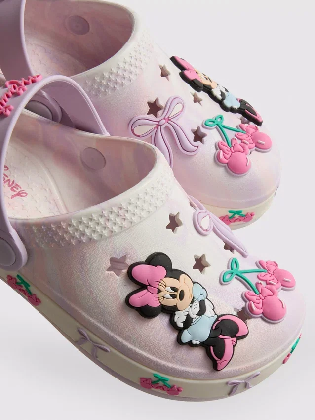 Træsko med Minnie Mouse-motiv fra Disney
