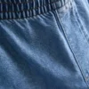 Treningsbukse i bomullsdenim med vide ben