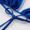 Triangel-bikinitopp med sømdetaljer