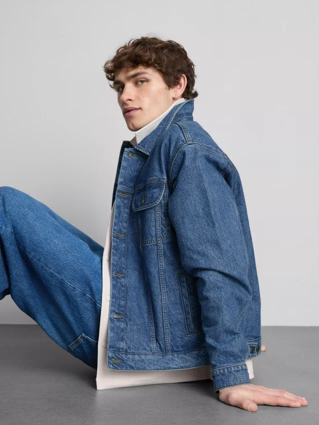 Truckerjakke i denim
