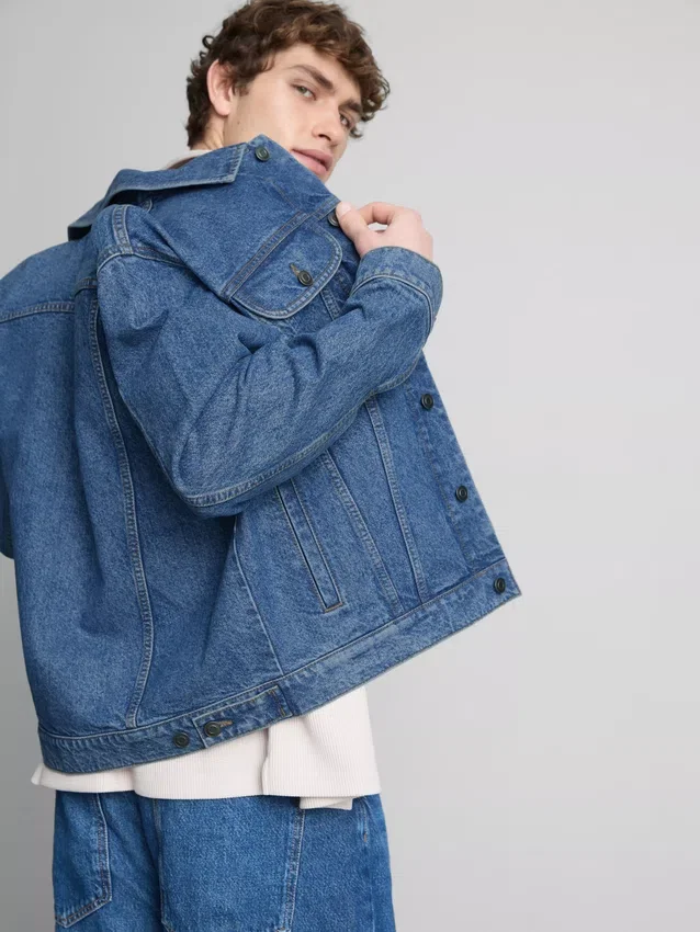 Truckerjakke i denim