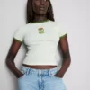 Trykt bomulls-ringer-baby-T-skjorte