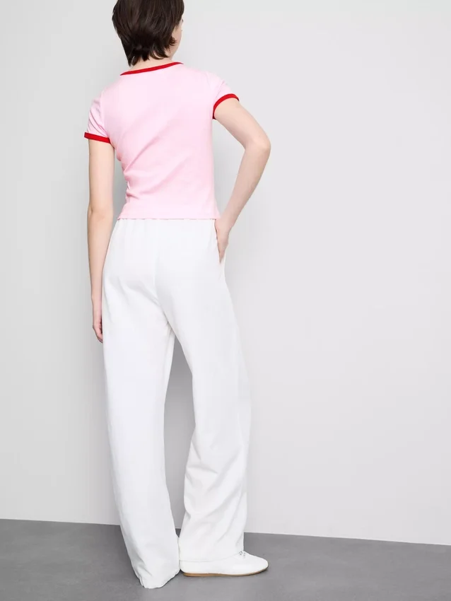 Trykt bomulls-ringer-baby-T-skjorte