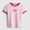 Trykt bomulls-ringer-baby-T-skjorte