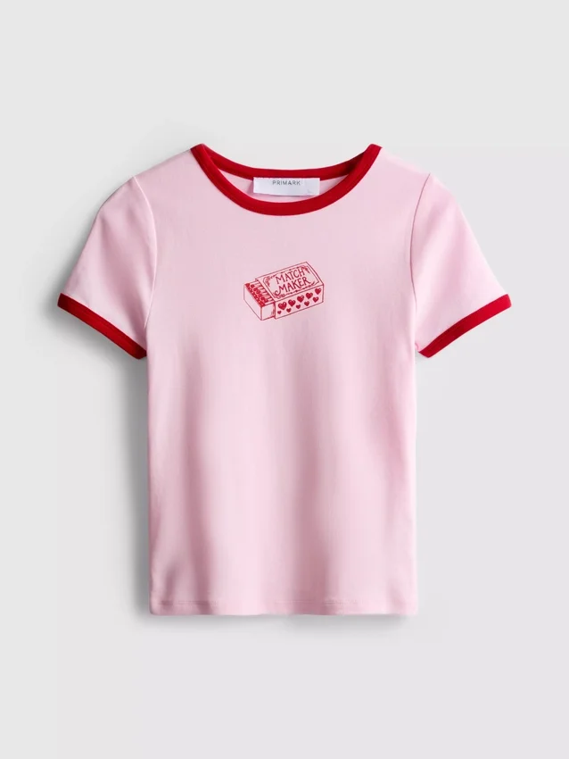 Trykt bomulls-ringer-baby-T-skjorte