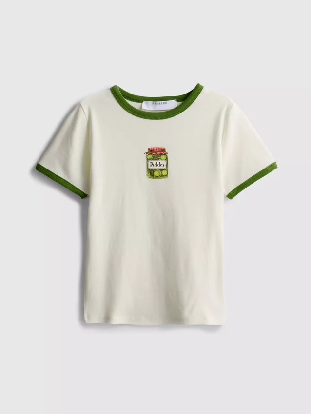 Trykt bomulls-ringer-baby-T-skjorte