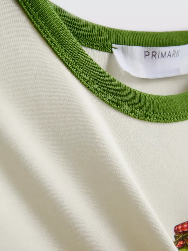 Trykt bomulls-ringer-baby-T-skjorte