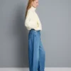 Ultimate bomullsjeans med tønneformede ben