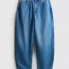 Ultimate bomullsjeans med tønneformede ben
