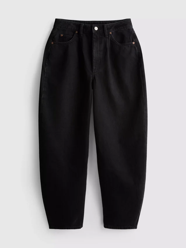 Ultimate bomullsjeans med tønneformede ben