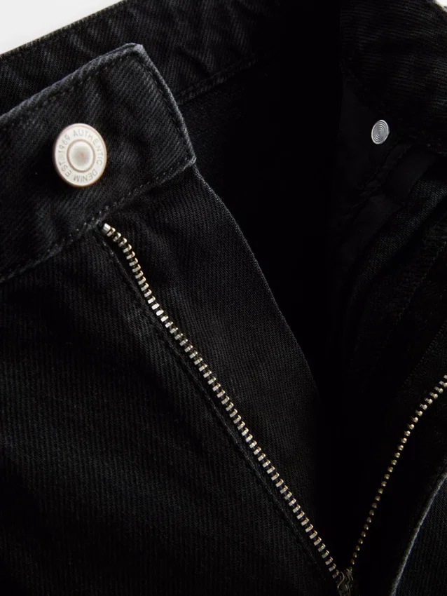 Ultimate bomullsjeans med tønneformede ben