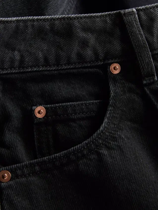 Ultimate bomullsjeans med tønneformede ben