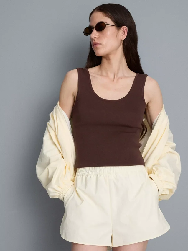 Ultimate strikket tank-top