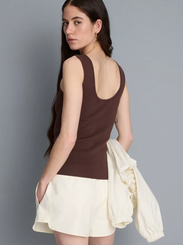 Ultimate strikket tank-top