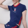 USA fotball-pysjamaser med korte shorts