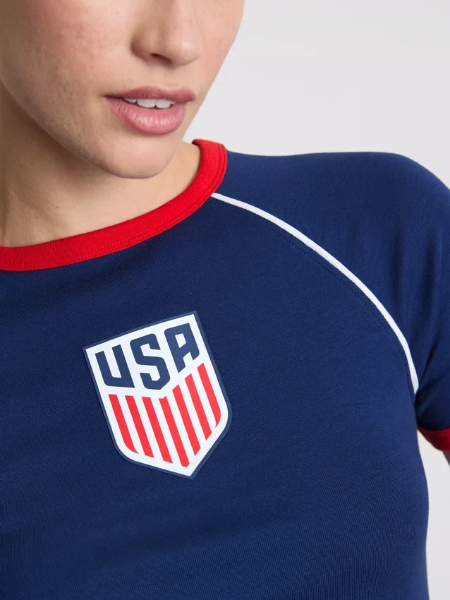 USA langermet baby-T-skjorte