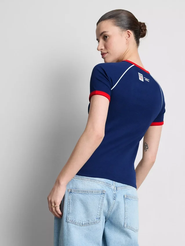 USA langermet baby-T-skjorte