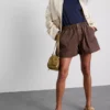 Utility-shorts i bomullsdenim
