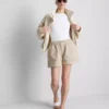 Utility-shorts i bomullsdenim