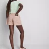 Utility-shorts i bomullsdenim