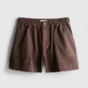 Utility-shorts i bomullsdenim