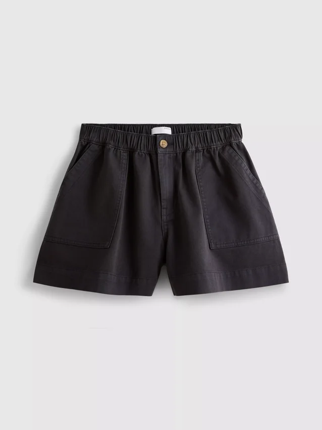Utility-shorts i bomullsdenim
