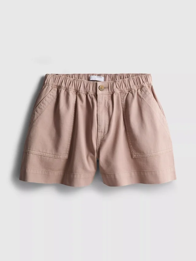 Utility-shorts i bomullsdenim
