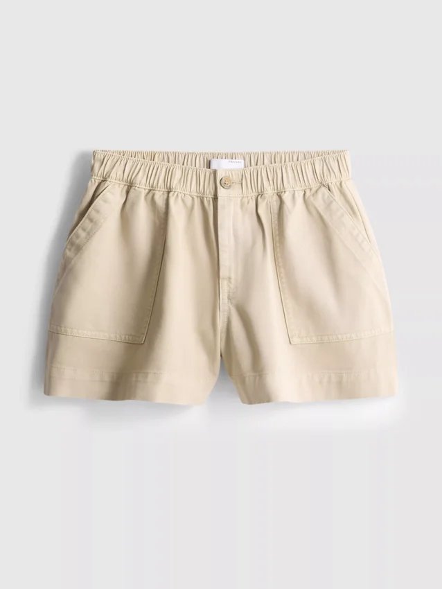 Utility-shorts i bomullsdenim