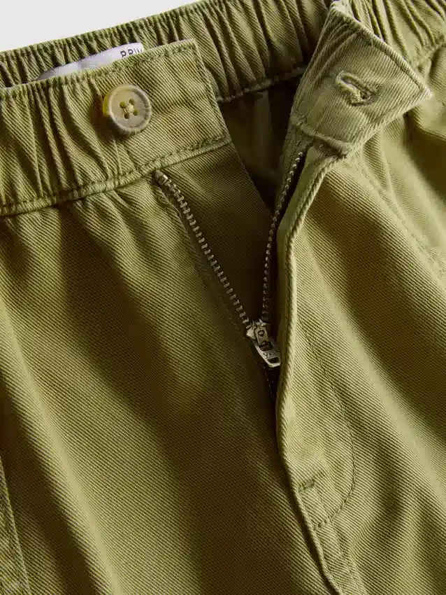 Utility-shorts i bomullsdenim