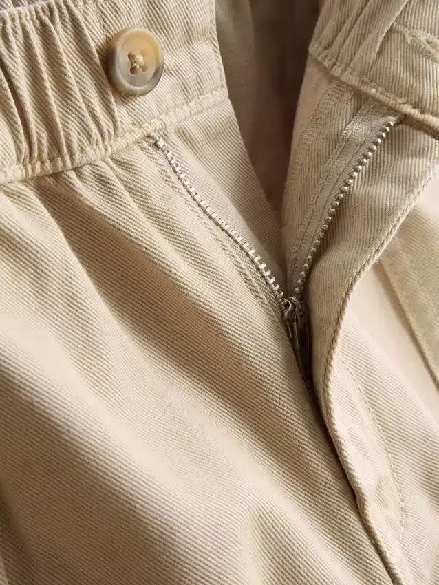 Utility-shorts i bomullsdenim