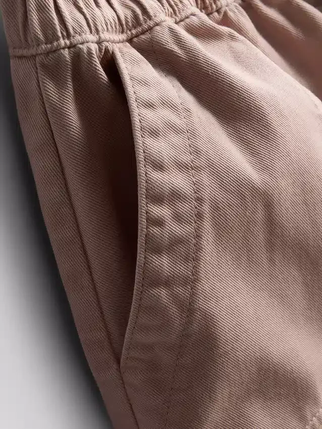 Utility-shorts i bomullsdenim