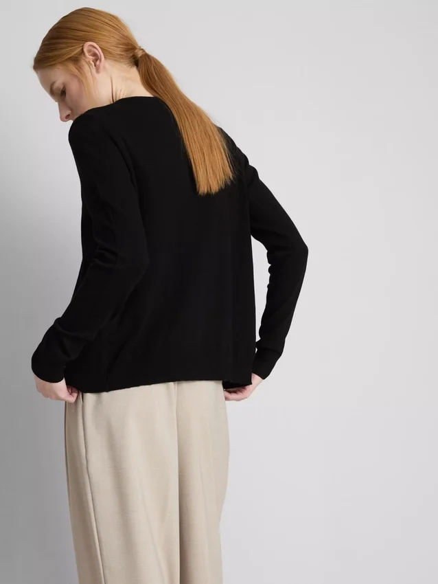 Uunnværlig cardigan med rund hals