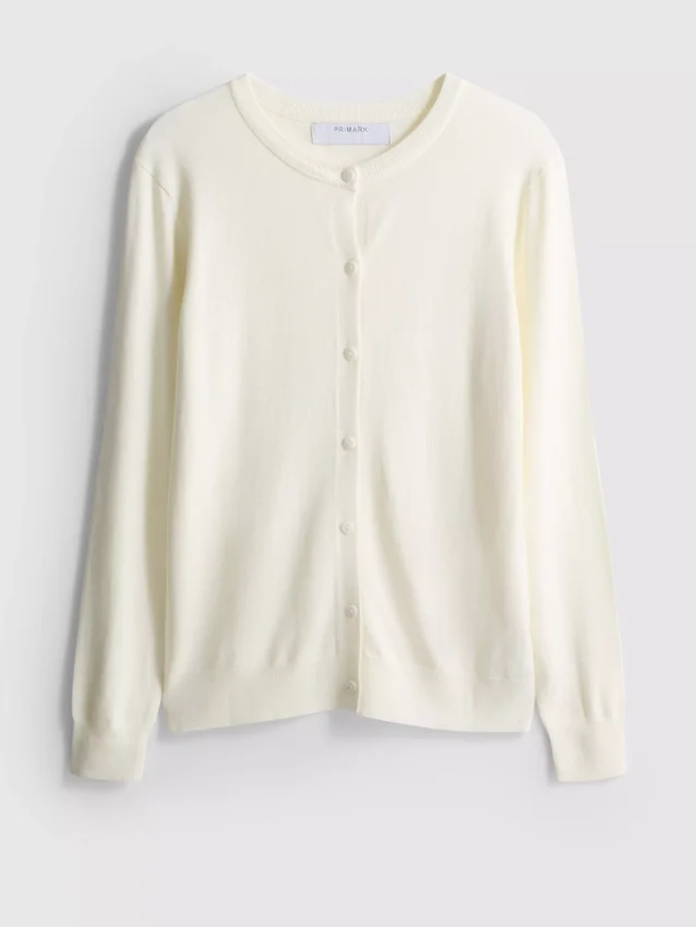 Uunnværlig cardigan med rund hals
