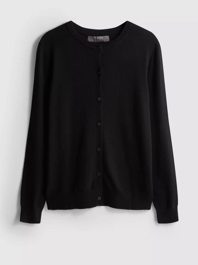 Uunnværlig cardigan med rund hals