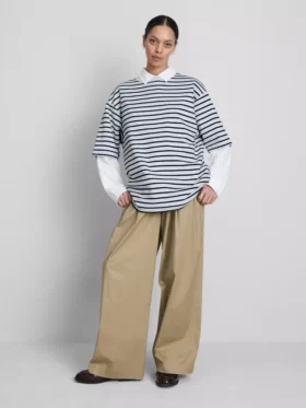 Uunnværlig oversized bomullstrøye