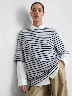 Uunnværlig oversized bomullstrøye