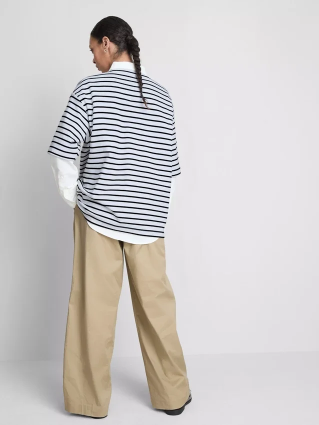 Uunnværlig oversized bomullstrøye
