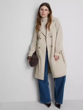 Uunnværlig trenchcoat med belte