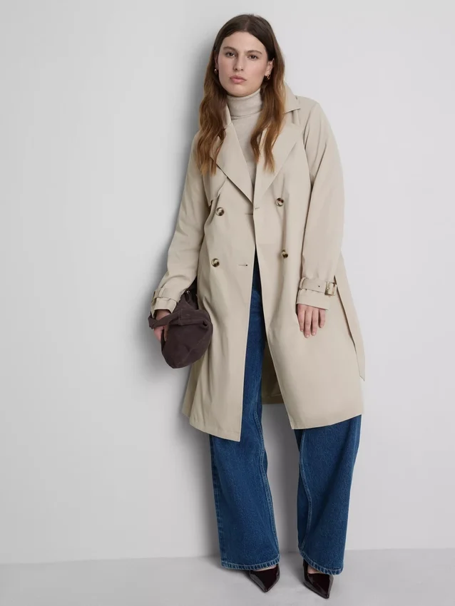 Uunnværlig trenchcoat med belte