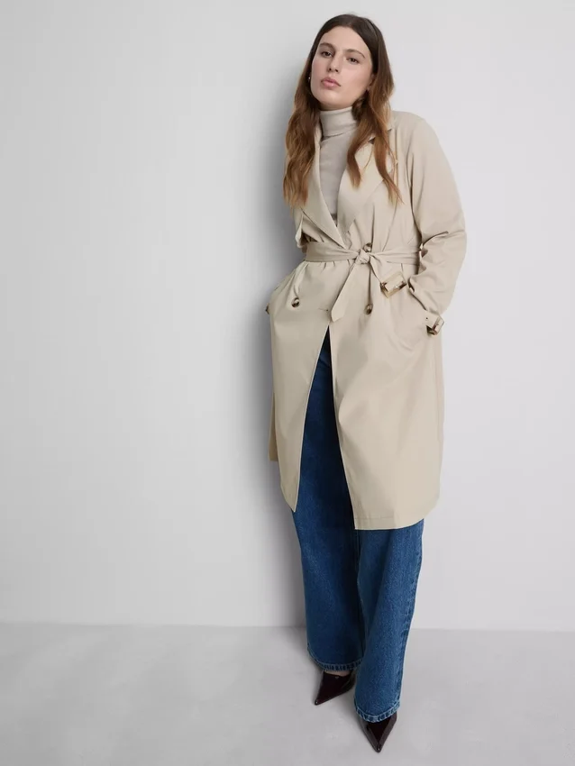 Uunnværlig trenchcoat med belte