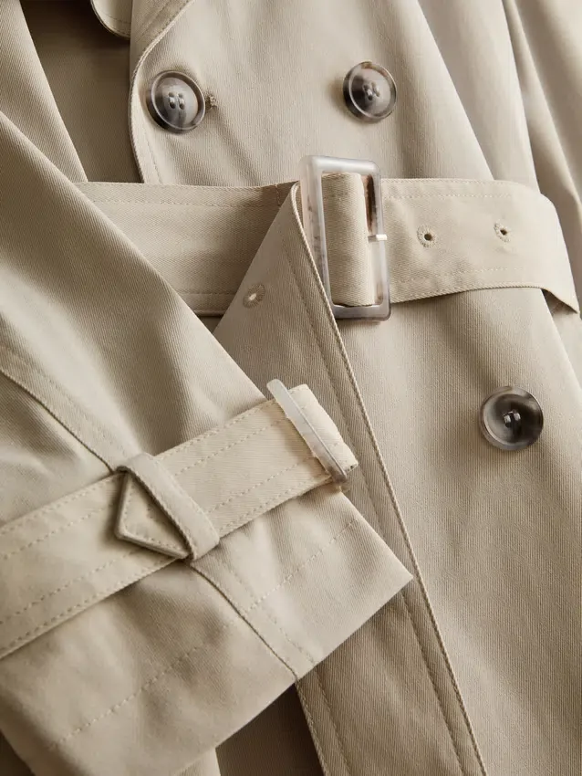 Uunnværlig trenchcoat med belte