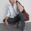 V-hals, slim-fit stretch-T-skjorte