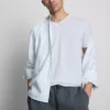 V-hals, slim-fit stretch-T-skjorte
