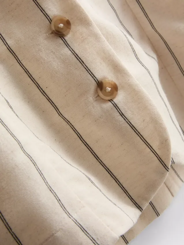 Vest i bomullsblanding med knapper