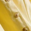 Vest i bomullsblanding med knapper